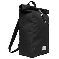 Sandqvist Icon Rolltop - Rucksack L 16" 65 cm erw. (black/ black with black leather) - Ansicht 2