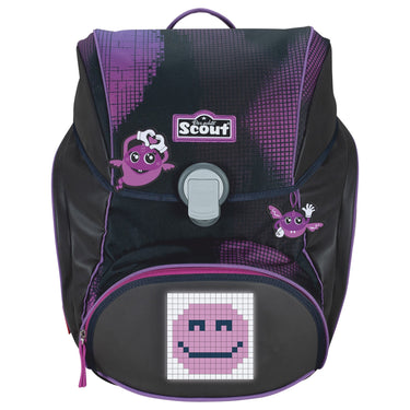 Scout Alpha Exklusiv "Movie Star" - Schulranzen Set 5tlg. (Pink Pixel) - Markenkoffer