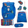 Scout Alpha Exklusiv Superflash - Schulranzen Set 4tlg. (Blue Dino)
