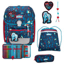 Scout Genius Exklusiv LED - Schulranzen Set 4tlg. (White Unicorn)