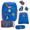 Scout Genius Exklusiv Superflash - Schulranzen Set 4tlg. (Blue Dino)