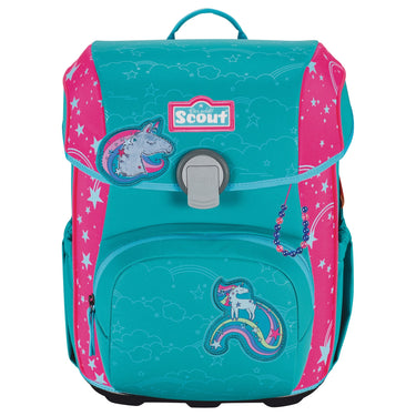 Scout Neo DIN Exklusiv Superflash Extreme - Schulranzen Set 4tlg. (Unicorn) - Markenkoffer