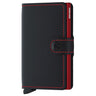 Secrid Matte Miniwallet - Geldbörse RFID 6.5 cm (black-red)