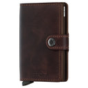 Secrid Vintage Miniwallet - Geldbörse RFID 6.5 cm (chocolate)