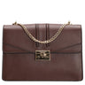 Seidenfelt Roros Big - Schultertasche 28 cm (oxblood/gold)