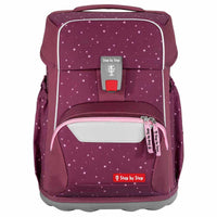 Step by Step Basis - Schulranzen Set 4tlg. (Berry Stars) - Markenkoffer