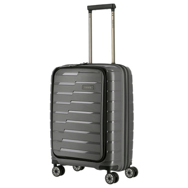 Travelite Air Base - 4 - Rollen - Kabinentrolley mit Vortasche S 55 cm (anthracite) - Markenkoffer