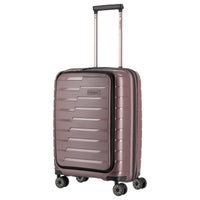 Travelite Air Base - 4 - Rollen - Kabinentrolley mit Vortasche S 55 cm (flieder) - Markenkoffer