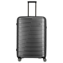 Travelite Air Base - 4 - Rollen - Trolley Set 3tlg. L/M/S Vortasche (anthracite) - Markenkoffer