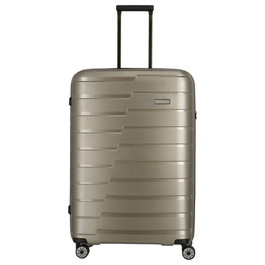 Travelite Air Base - 4 - Rollen - Trolley Set 3tlg. L/M/S Vortasche (champagner) - Markenkoffer