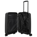 Travelite Air Stripe - 4 - Rollen - Kabinentrolley Slim 55 cm (black) - Markenkoffer