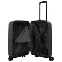 Travelite Air Stripe - 4 - Rollen - Kabinentrolley Slim 55 cm (black) - Markenkoffer