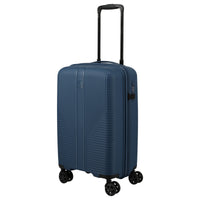 Travelite Air Stripe - 4 - Rollen - Kabinentrolley Slim 55 cm (navy) - Markenkoffer