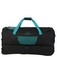 Travelite Basics - Rollenreisetasche 98/119L 70 cm erw. (schwarz/petrol) - Markenkoffer