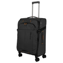 Travelite Briize - 4 - Rollen - Trolley M 67 cm erw. (schwarz) - Markenkoffer