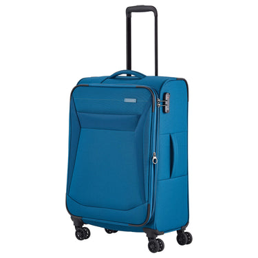 Travelite Chios - 4 - Rollen - Trolley M 67 cm erw. (petrol) - Markenkoffer