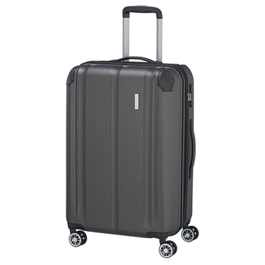 Travelite City - 4 - Rollen - Trolley erw. M 68 cm (anthrazit) - Markenkoffer