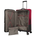 Travelite Crosslite - 4-Rollen-Trolley L 77 cm erw. (red) - Ansicht 7