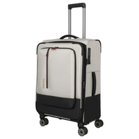 Travelite Crosslite - 4 - Rollen - Trolley M 66 cm erw. (natur) - Markenkoffer