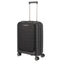 Travelite Mooby - 4 - Rollen - Kabinentrolley mit Vortasche S 55 cm (black) - Markenkoffer