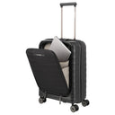 Travelite Mooby - 4-Rollen-Kabinentrolley mit Vortasche S 55 cm (black) - Ansicht 8