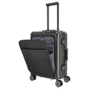 Travelite Next - 4-Rollen-Kabinentrolley mit Vortasche S 55 cm (black) - Ansicht 7