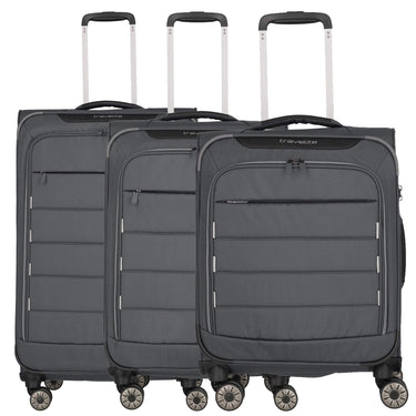 Travelite Skaii 4 - Rollen - Trolley Set 3tlg. S/M erw./L erw. (gipfelgrau) - Markenkoffer