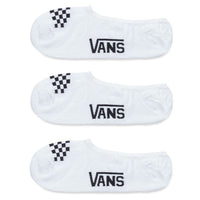 Vans Women's Classic 3 Paar - Socken (white black, 31,5-36)