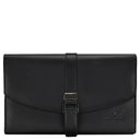 Windrose Nappa - Schmucktasche XL 23 cm (schwarz)