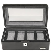 Windrose Tempora - Uhrenkoffer (für 4 Uhren) 26.5 cm (schwarz) - Ansicht 4
