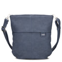zwei Mademoiselle M90 - Umhängetasche 28 cm (nubuk-blue)