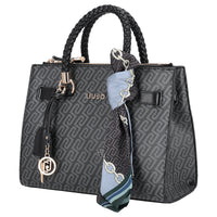 Liu Jo Manh S Satchel Monogramm - Umhängetasche 27 cm (nero)