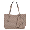 Guess Brenton Top Zip Tote - Cabas 36 cm (latte logo)