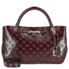 Guess Carmella Girlfriend Satchel - Sac à main 35 cm (burgundy logo)