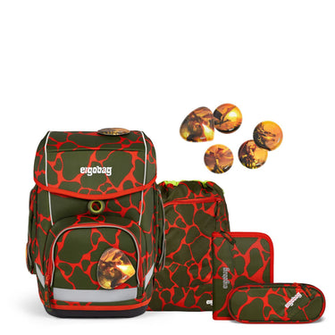 Ergobag Cubo "Lumi" - Set de cartable 5 pièces Modèle 2024 (FeuerspeiBär)