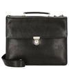 Leonhard Heyden Tradition - Serviette 1 compartiment en cuir 15" 38 cm (noir)