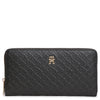 Tommy Hilfiger Icon Large Zip Mono - Portefeuille 12cc 19 cm (black)
