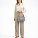 Seidenfelt Huuvari Hobo - Schultertasche (denim in blue) - Ansicht 7