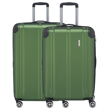 Travelite City - Ensemble de Trolleys 4 Roues 2 pièces (vert)