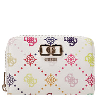 Guess Emelie Logo SLG Med Zip - Portefeuille 4 cartes 14 cm (multi logo)