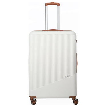 Travelite Bali - 4-Rollen Trolley Set 3tlg. (weiß/cognac) - Ansicht 4