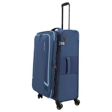 Travelite Corsiica - 4-Rollen-Trolley L 77 cm erw. (blue) - Ansicht 4