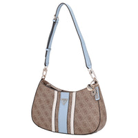 Guess Noelle II Top Zip - Sac bandoulière 29 cm (latte logo/light blue)