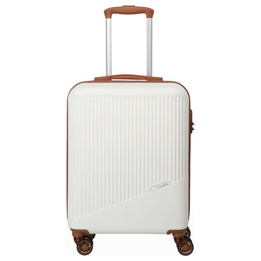 Travelite Bali - 4-Rollen Trolley Set 3tlg. (weiß/cognac) - Ansicht 6