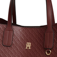 Tommy Hilfiger Icon Satchel Mono - Henkeltasche 38 cm (oxblood)