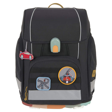 Lässig School Set Boxy Unique - Set de cartable 7 pièces (Noir)