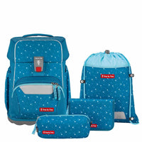 Step by Step Basis - Ensemble de cartables 4 pièces (Cœurs bleus)