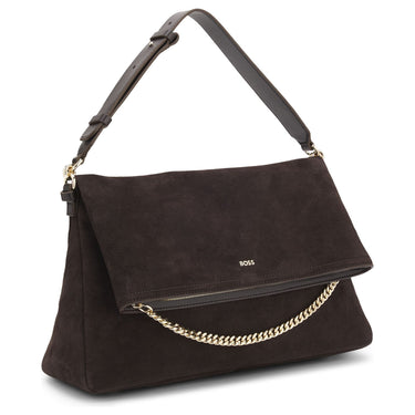BOSS Women Yelena Shoulder Bag - Schultertasche 38 cm (dark brown)