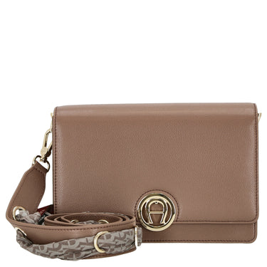 Aigner Livia - Umhängetasche + Tuch 24 cm M (mushroom brown) - Markenkoffer