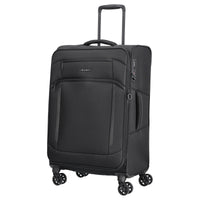 D&N Travel Line 9804 - Valise trolley 4 roues M 68 cm extensible (black)